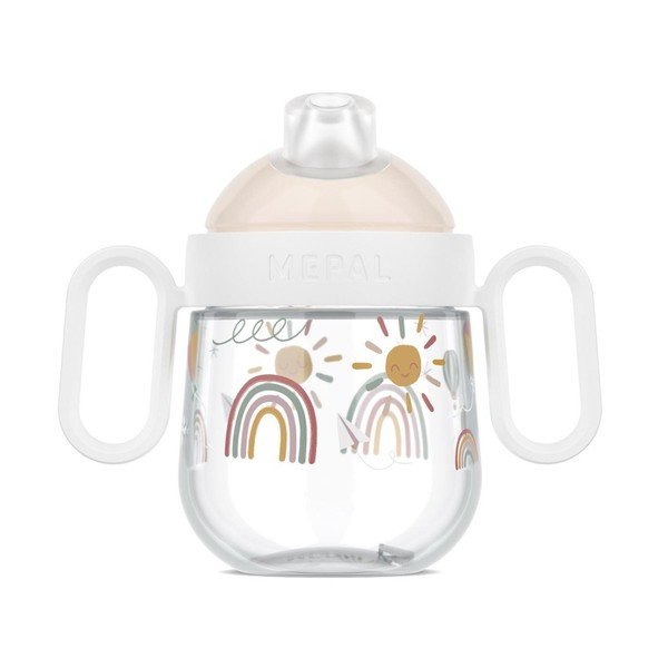 Bež plastična otroška skodelica 200 ml Sunshine & Rainbow – Mepal-image-3