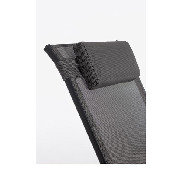 Antracitno siv kovinski vrtni fotelj Ercolano – Bizzotto-image-1