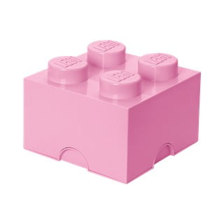 Svetlo rožnata kvadratna škatla za shranjevanje LEGO®