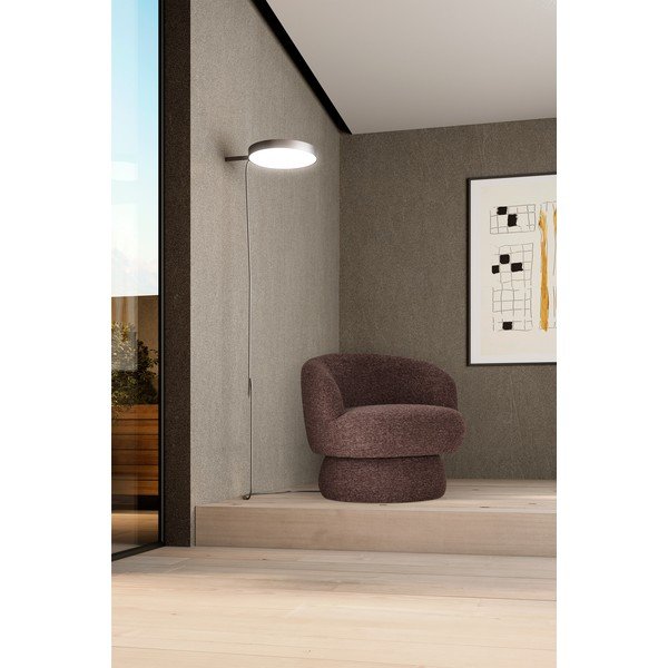 Vijoličen/rjav vrtljiv fotelj Dali – MOME-image-1