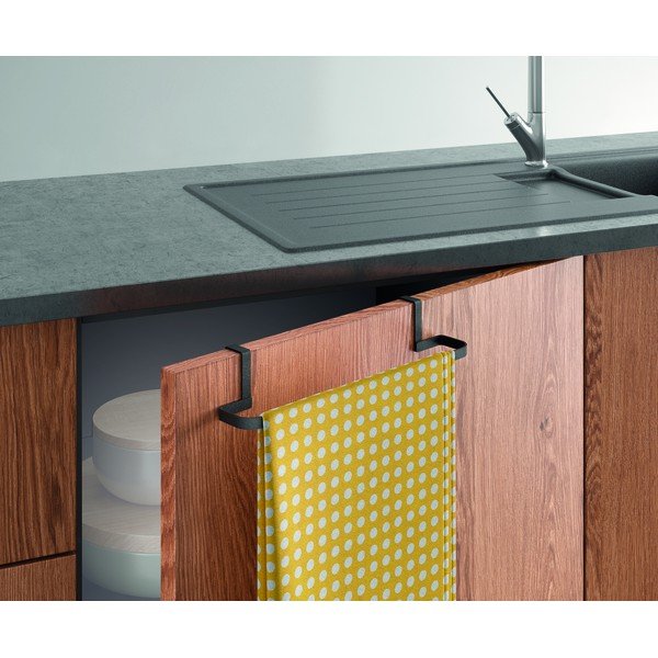 Črnoviseče držalo za brisače  Metaltex Galileo Lava -image-1