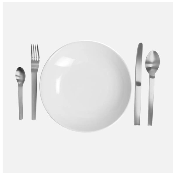 Pribor 24 ks iz nerjavečega jekla v srebrni barvi Boldi – FABINI-image-2