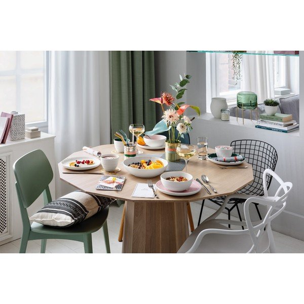 Belo-roza porcelanast krožnik Villeroy & Boch Uni, ⌀ 24 cm-image-3