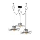 Črna viseča svetilka s kovinskim senčilom ø 78 cm Tel – Opviq lights