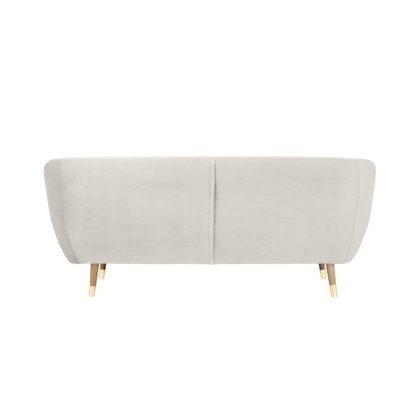 Krem žametna zofa Mazzini Sofas Benito, 188 cm-image-4