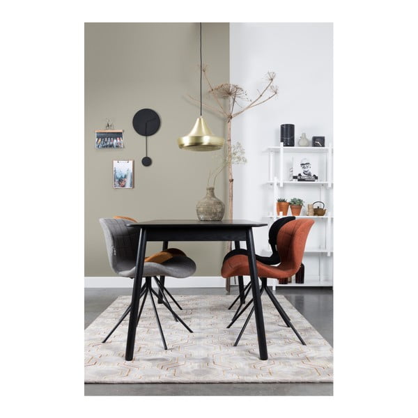 Črna raztegljiva jedilna miza Zuiver Glimps, 120 x 80 cm-image-1