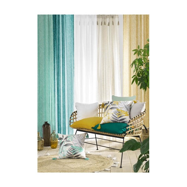 Zelena prosojna zavesa 140x240 cm Dalila – douceur d'intérieur-image-4