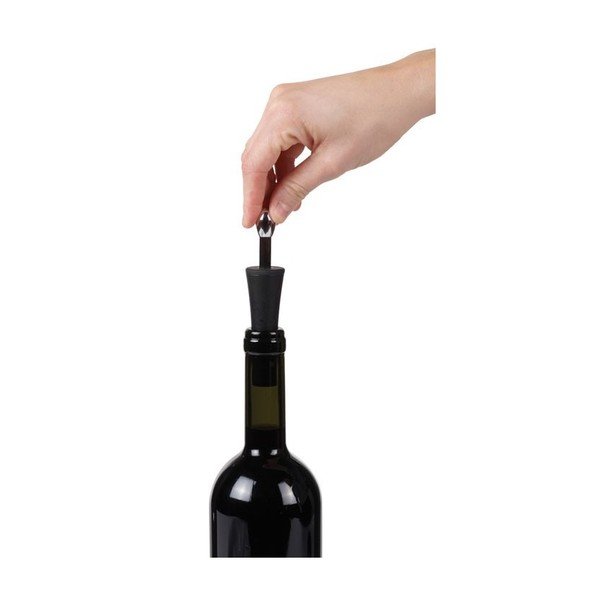 Črn gumijast zamašek za vino Zone Rocks-image-2