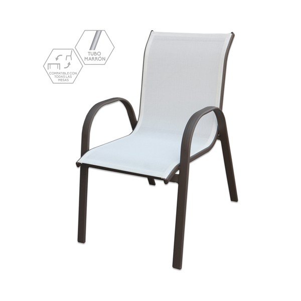 Črno-beli vrtni stol Clasic - LDK Garden-image-2