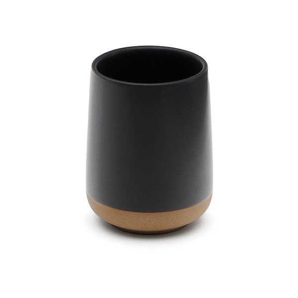 Temno siv keramičen lonček za zobne ščetke Silma – Kave Home-image-2