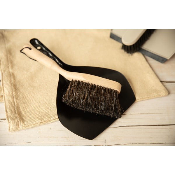 Komplet metle in smetišnice iz bukovega lesa Kitchen Craft Natural Elements-image-3