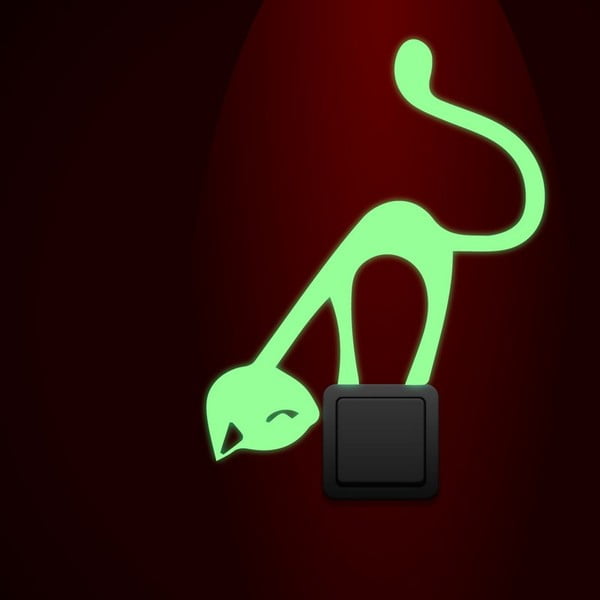 Svetleča nalepka Ambiance Cute Cat-image-2