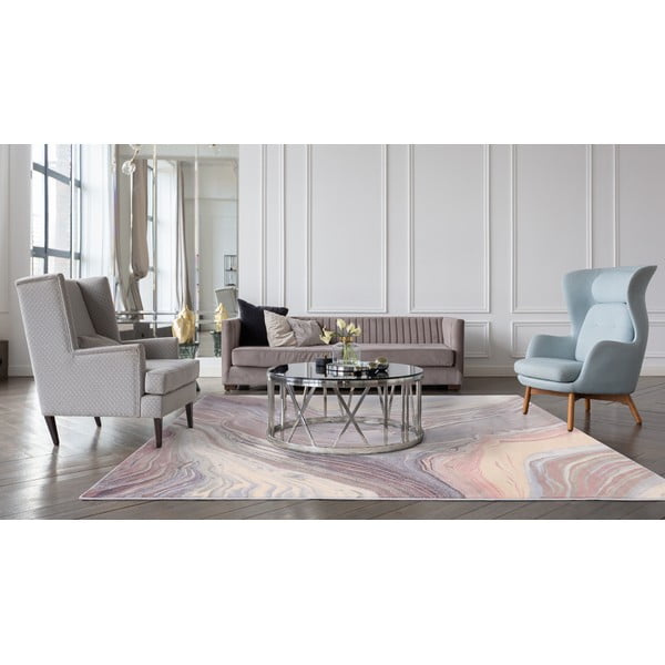 Siva volnena preproga 133x180 cm Agate – Agnella-image-1