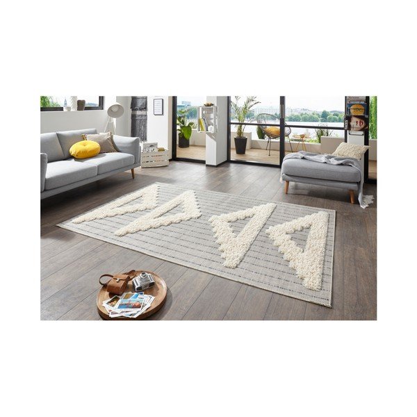 Siva preproga Mint Rugs Handira Trikotniki, 170 x 115 cm-image-3