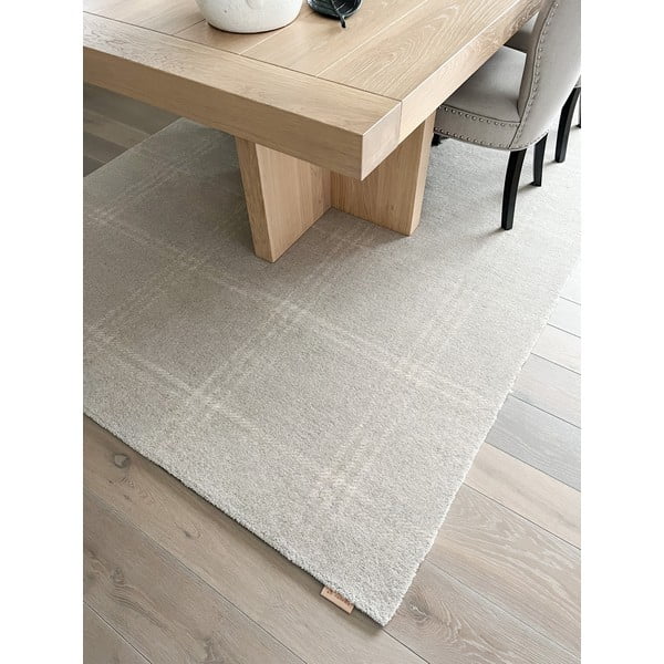 Kremno bela volnena preproga 200x300 cm Calisia M Grid Prime – Agnella-image-3