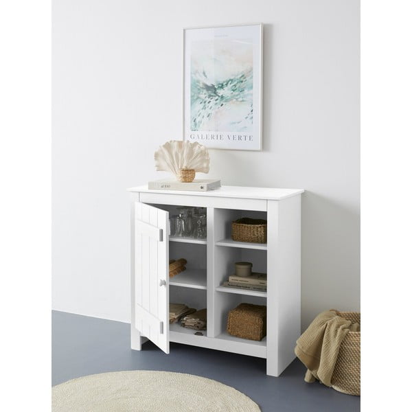 Bela omarica iz masivnega bora 90x90 cm Bertram – Støraa-image-4