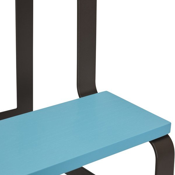 Črna/modra pručka iz masivnega hrasta Step – Hübsch-image-4