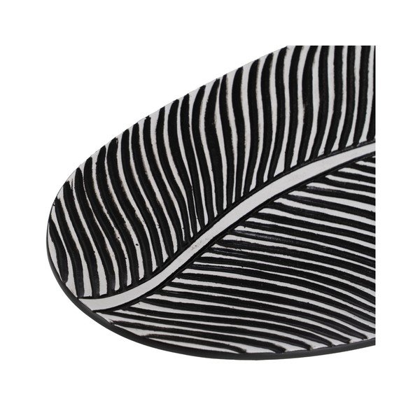 Dekorativni pladenj iz poliresina 16x37 cm B&W – Ixia-image-3