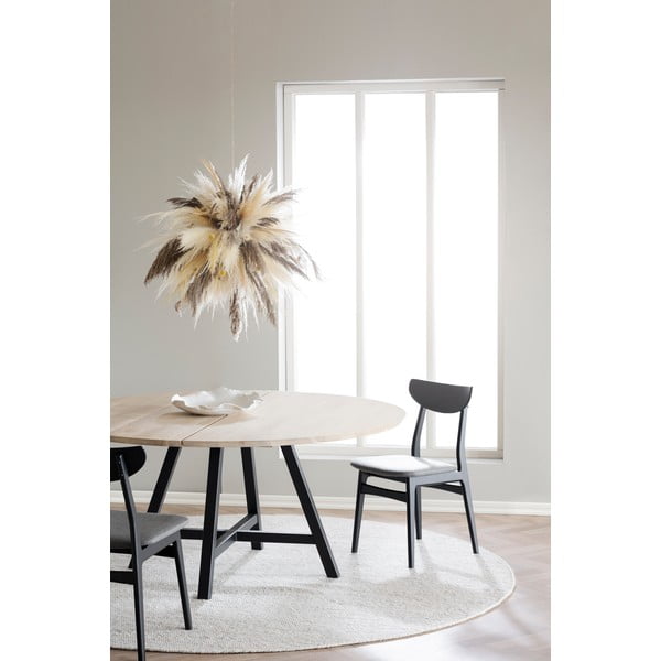 Okrogla jedilna miza s ploščo v hrastovem dekorju 150x150 cm Carradale - Rowico-image-1