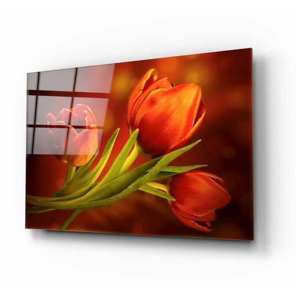 Steklena slika Insigne Tulips