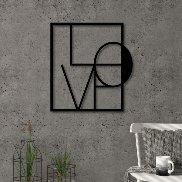 Stenska kovinska dekoracija Love-image-1