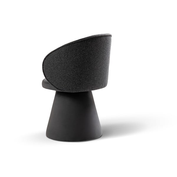 Temno siv žameten fotelj Inez – Micadoni -image-4