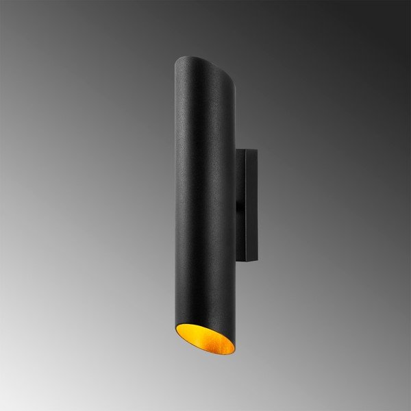 Črna/zlata stenska svetilka ø 8 cm Cut – Opviq lights-image-1