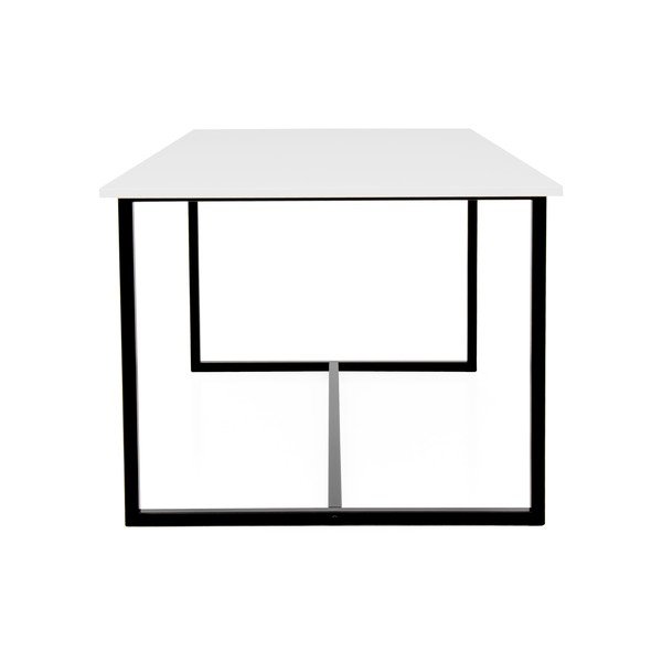 Bela jedilna miza s črnimi kovinskimi nogami Tenzo Mello-image-2