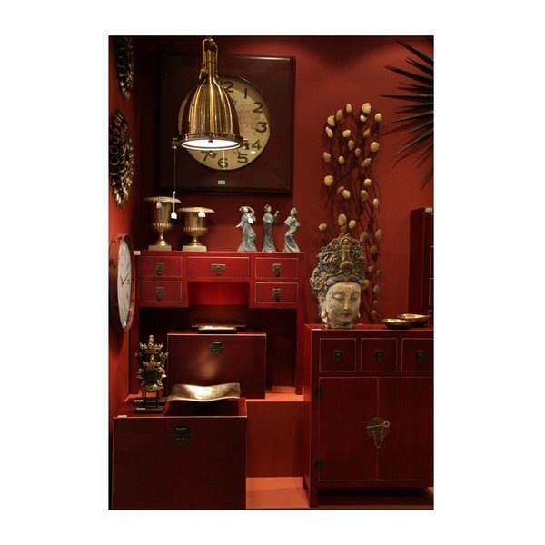 Rdeča skrinja 60x42 cm Oriente – Ixia-image-3