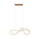 LED viseča svetilka v zlati barvi s kovinskim senčnikom Nala – Trio Select