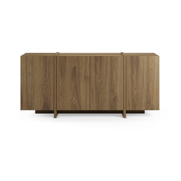 Komoda v hrastovem dekorju v naravni barvi 180x79x40 cm Volia – Marckeric-image-2