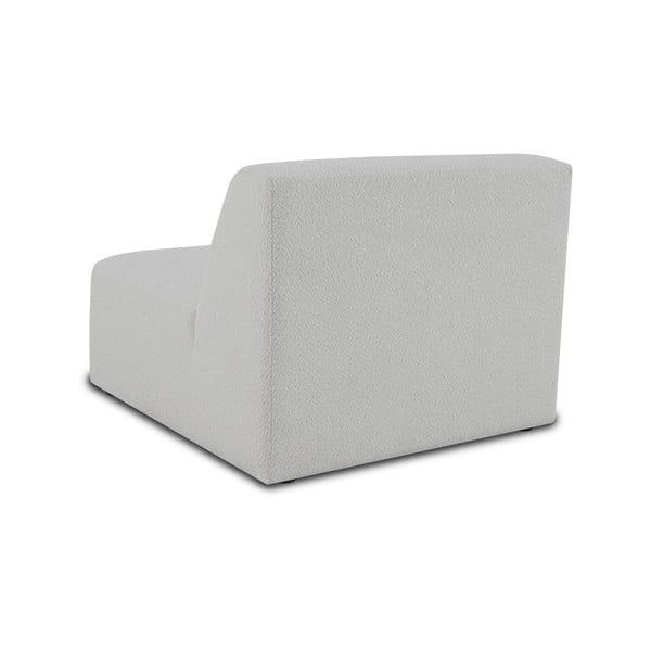 Bel modul za sedežno garnituro iz tkanine bouclé (sredinski modul) Roxy – Scandic-image-3