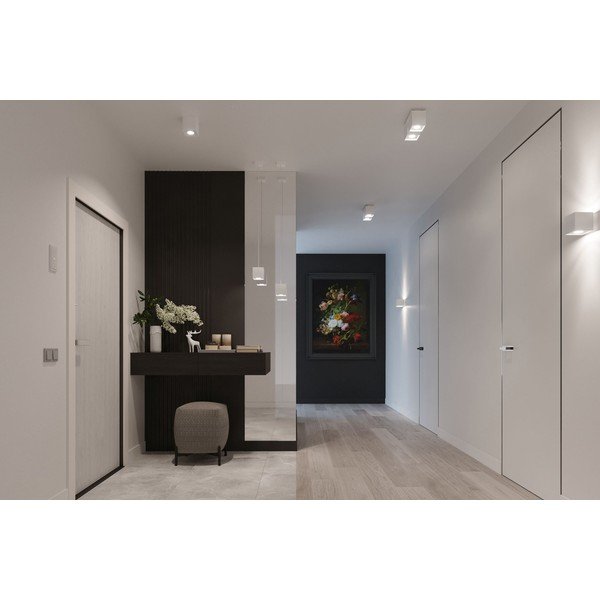 Bela stropna svetilka Sollux Geo-image-1