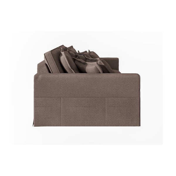 Rjava sedežna garnitura 236 cm Nora – Ropez-image-4