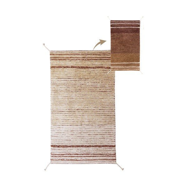 Opečnato oranžna bombažna preproga 80x140 cm Twin Toffee – Lorena Canals-image-3