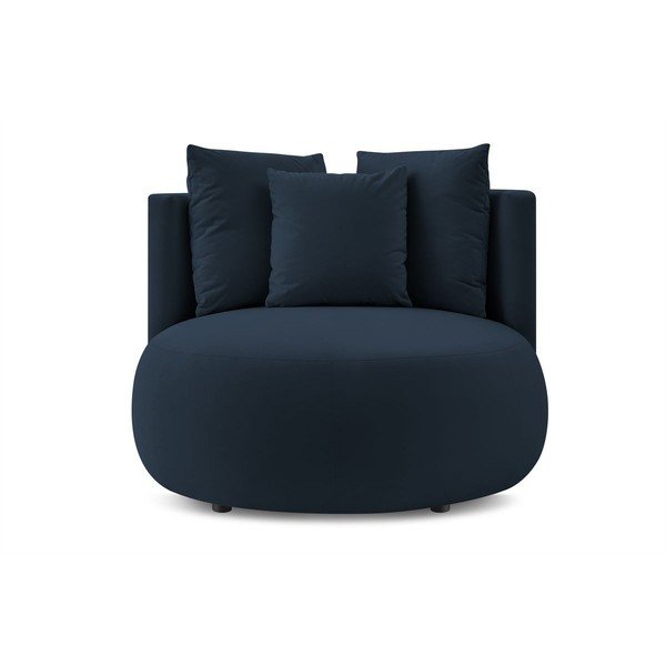 Temno moder žameten fotelj Cesar – Bobochic Paris-image-3