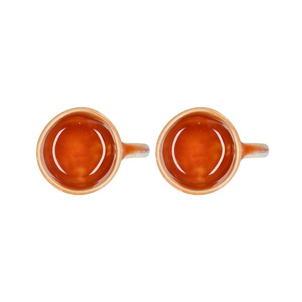 Oranžne lončene skodelice za espresso v kompletu 2 ks  80 ml Styles – Villa Collection-image-2