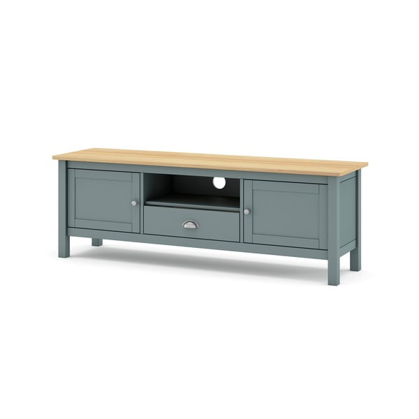 Prašno zelena TV omarica iz masivnega bora 158x53x40 cm Misti – Marckeric-image-2