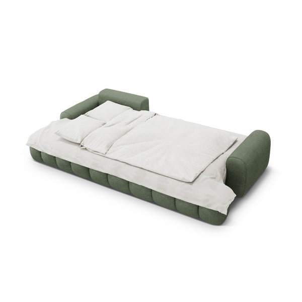 Zelena raztegljiva/s prostorom za shranjevanje kotna sedežna garnitura (levi kot/z ležalnikom) Linz – Cosmopolitan Design-image-4