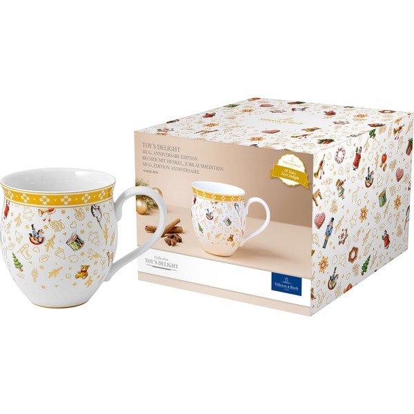 Bela porcelanasta skodelica z božičnim motivom Villeroy&Boch-image-2