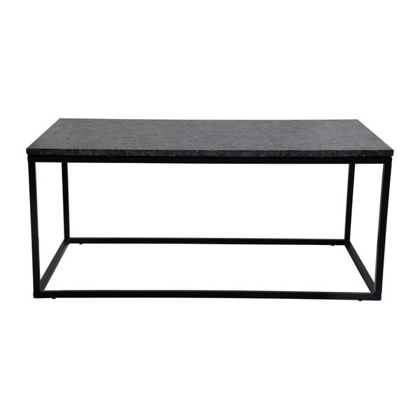 Črna granitna mizica s črnim podstavkom RGE Accent, dolžina 110 cm
