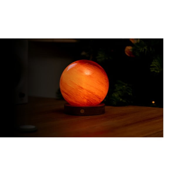 Temno rjava svetlobna dekoracija na USB ø 12 cm Sand Storm – Gingko-image-1