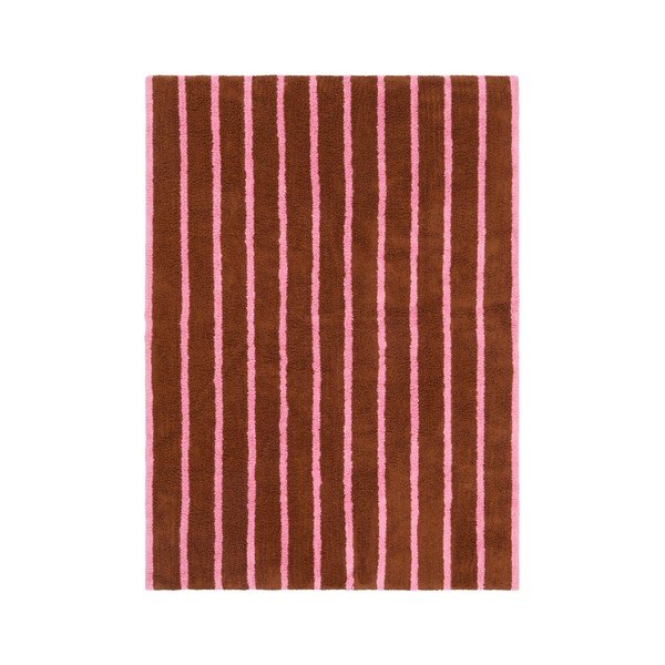 Rožnata/rjava bombažna preproga 170x240 cm Mika – Jotex
