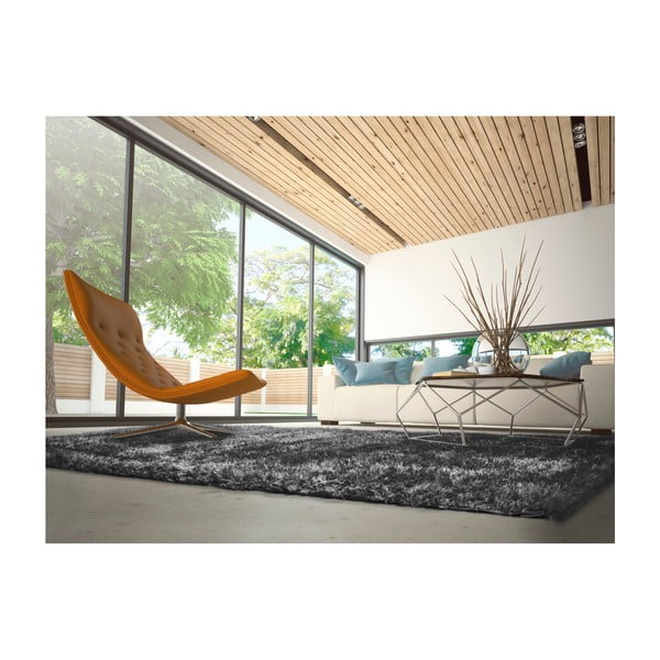 Antracitno siva preproga 60x120 cm Aloe Liso – Universal-image-1