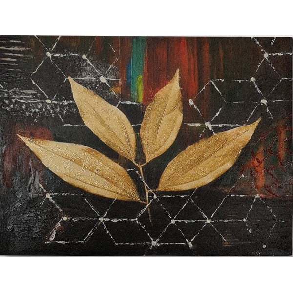 Ročno naslikana slika 100x70 cm Leaf – Wallity