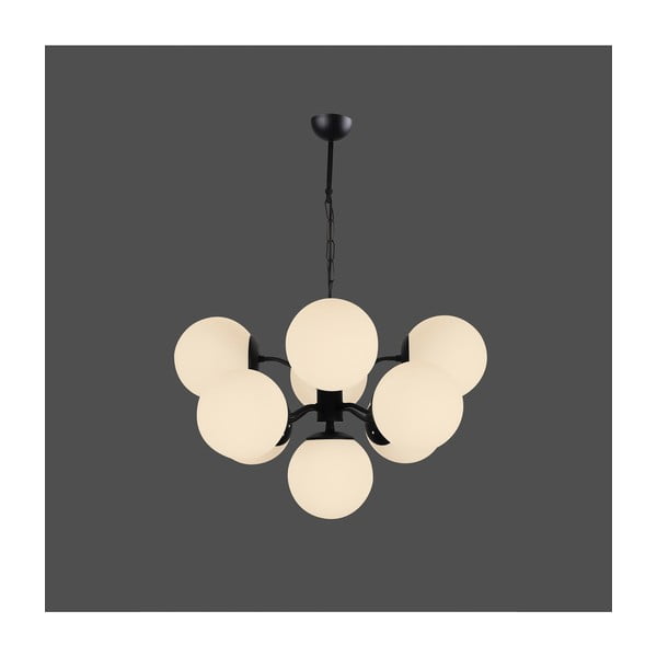 Črna viseča svetilka Squid Lighting Owl, višina 80 cm-image-1