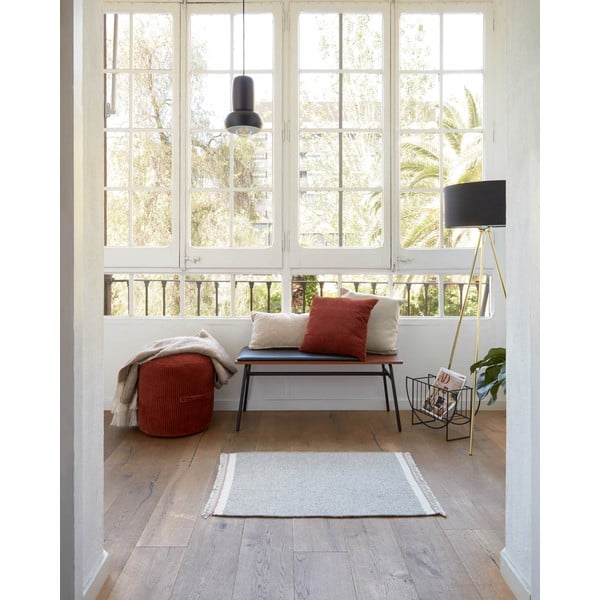 Črna/rjava klop iz umetnega usnja Carabel – Kave Home-image-3