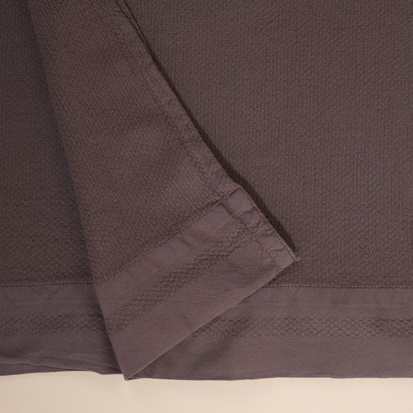 Sivo bombažno pregrinjalo za zakonsko posteljo 160x220 cm Hasir - Mijolnir-image-3