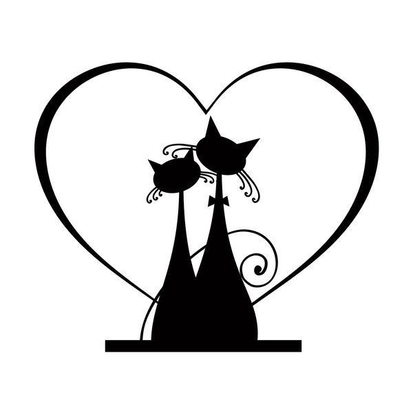 Nalepka Fanastick Cats In Love-image-1