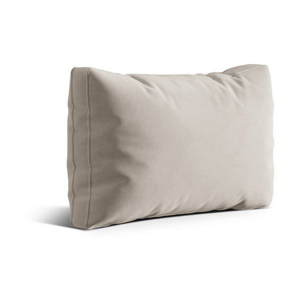 Bež žametna okrasna blazina za sedežno garnituro Kemi – Cosmopolitan Design-image-1